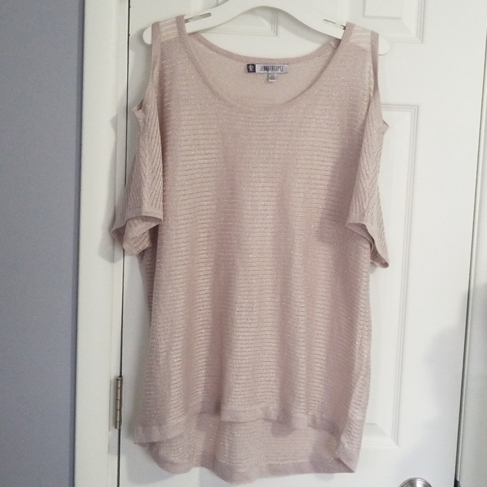 Women's cold shoulder shirt sleep top